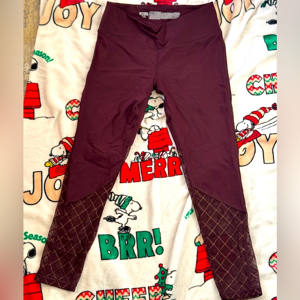 VS maroon sport leggings